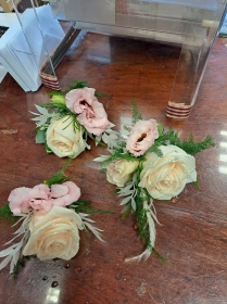 Wedding or formal floral accessories