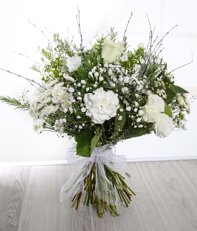 Wonderfully White Hand tied