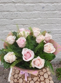 Pink Rose Hand Tied