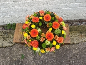 Orange and yellow wreath