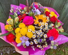 Mothers day Vibrant hand tied