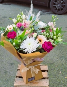 Chic pastel Mothers Day hand tied