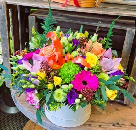 Radiant hat box arrangement