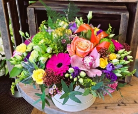 Radiant hat box arrangement